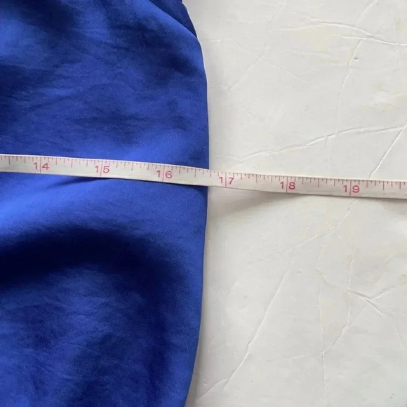 BCBGeneration Faux Wrap dress Azure Blue Size medium NWT Cocktail Minidress - Picture 7 of 12